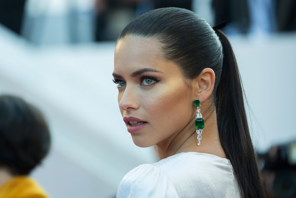 Adriana Lima is a stunning supermodel with beautiful eyes