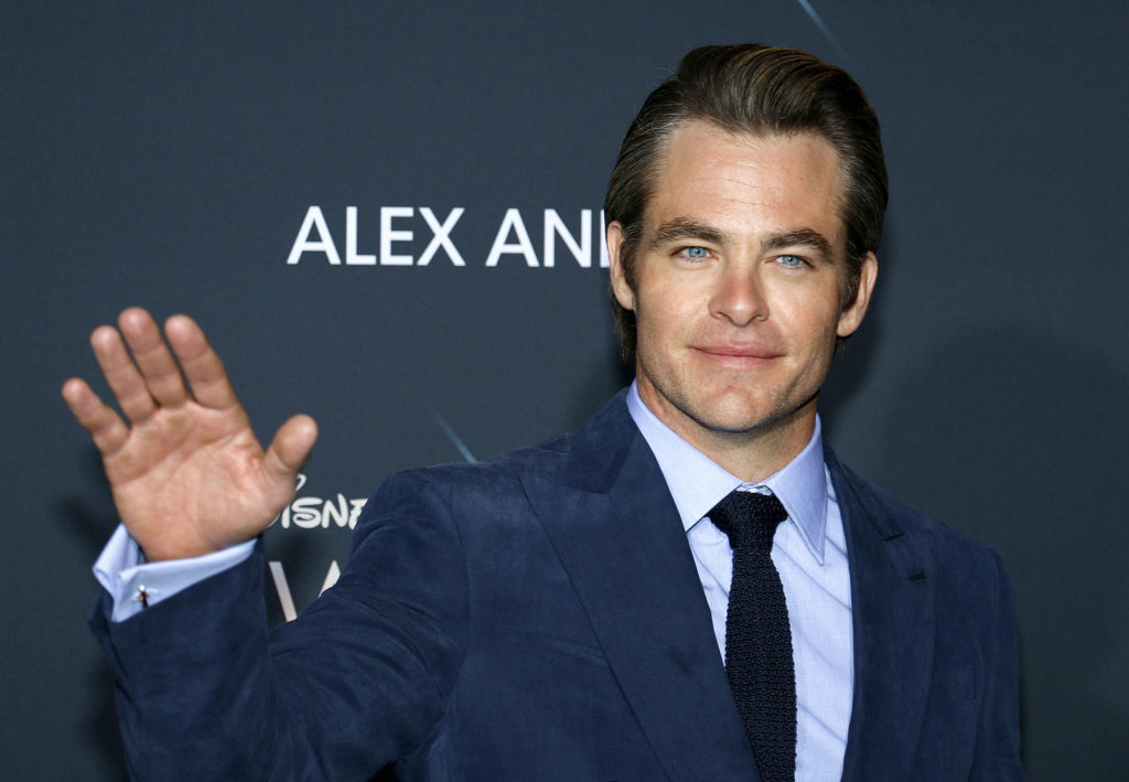 Chris Pine's ocean blue eyes are the highlights of his appealing personality