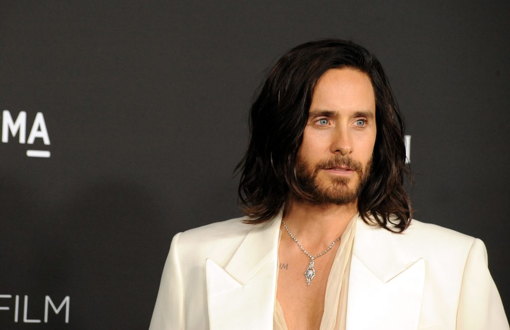 The long hair look of Jared Leto has become a stamp of his attractive persoanlity.