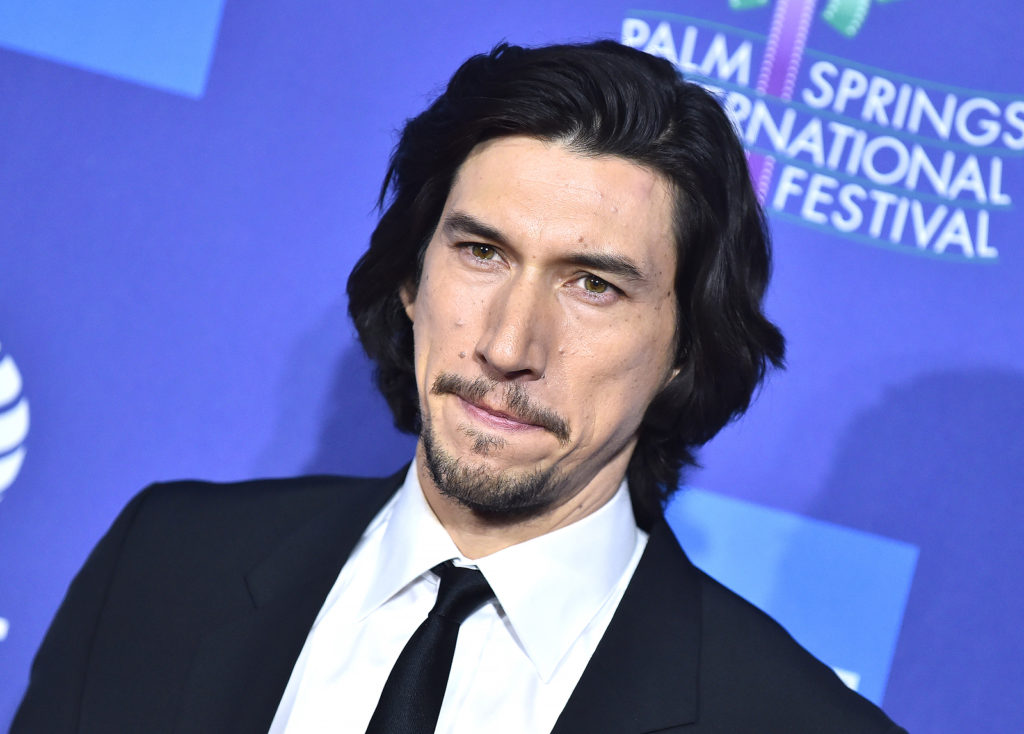 Adam Driver carries the long hair with ease.