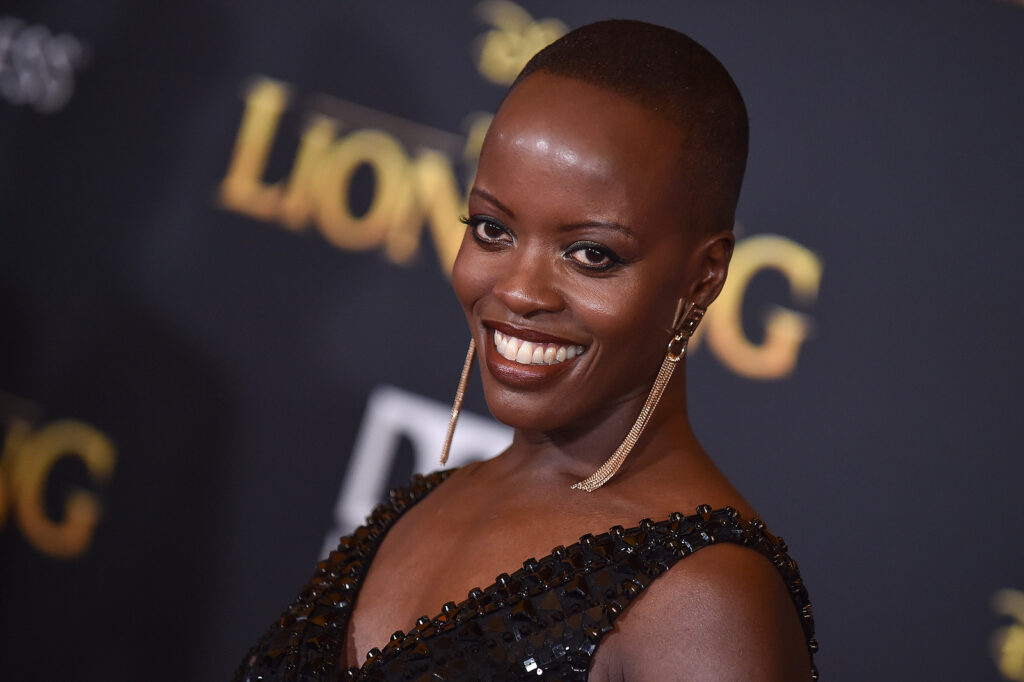 Florence Kasumba is a Wakandian warrior in Marvel as Ayo