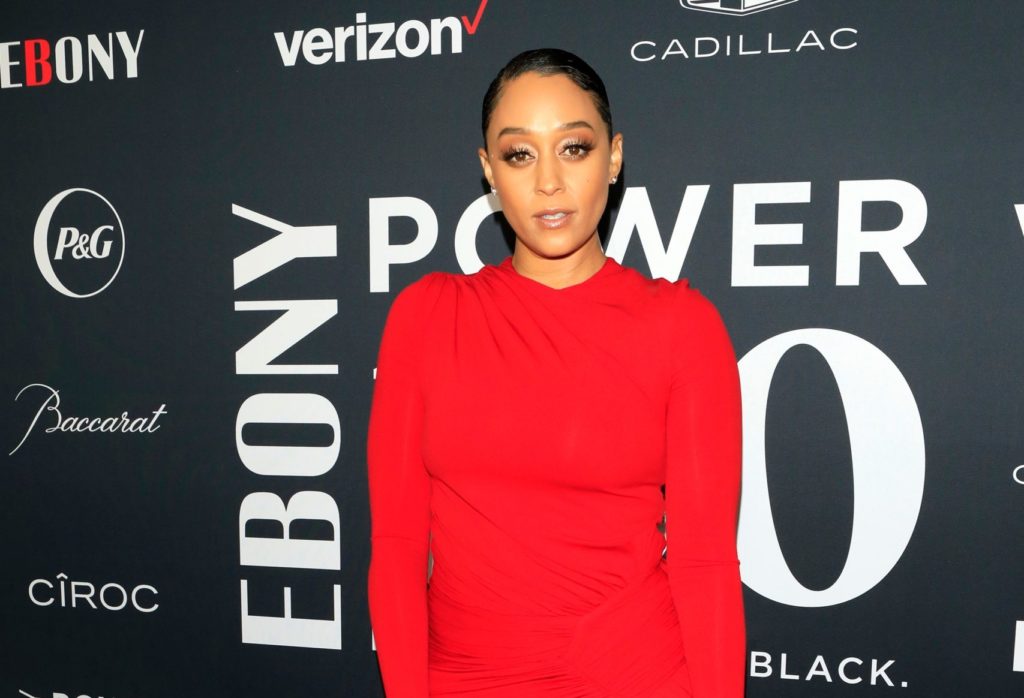 Tia Mowry carries her light-skinned body with her edgy style