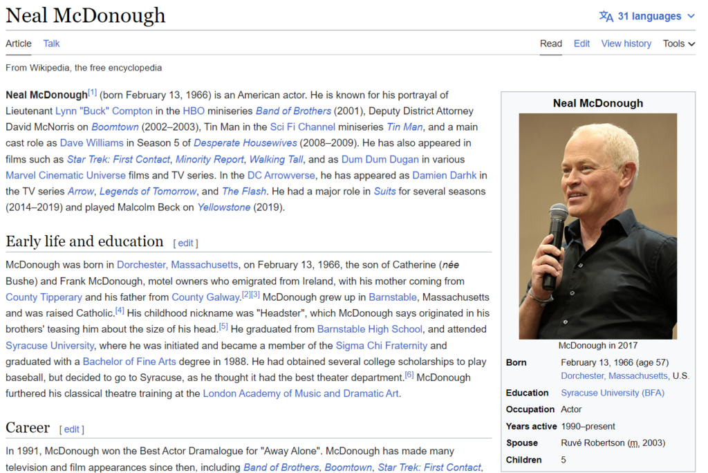 Neal McDonough Wikipedia
