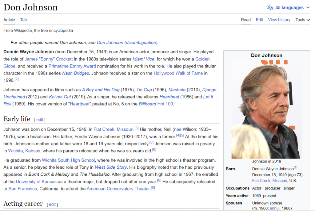 Don Johnson Wikipedia