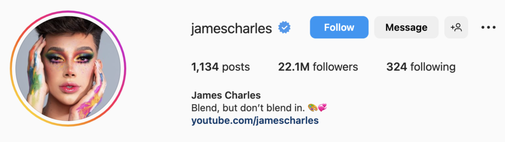 James Charles - 22 Million Followers