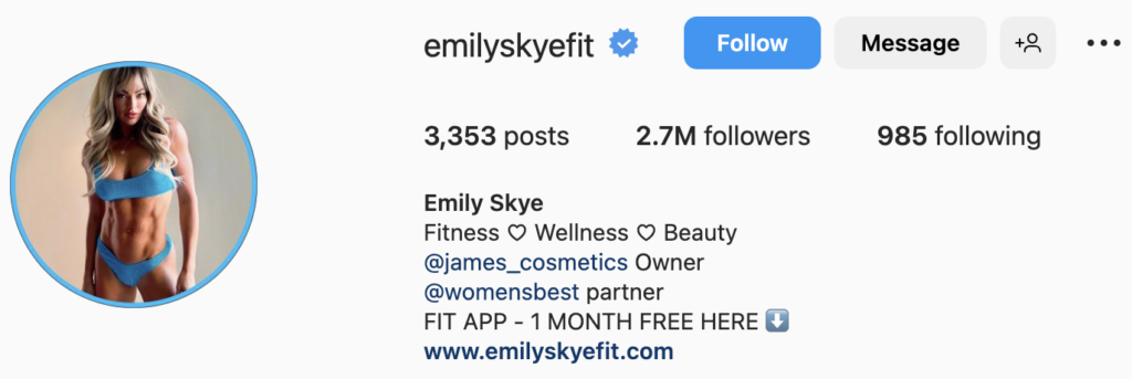 Emily Skye - 2 Million Followers