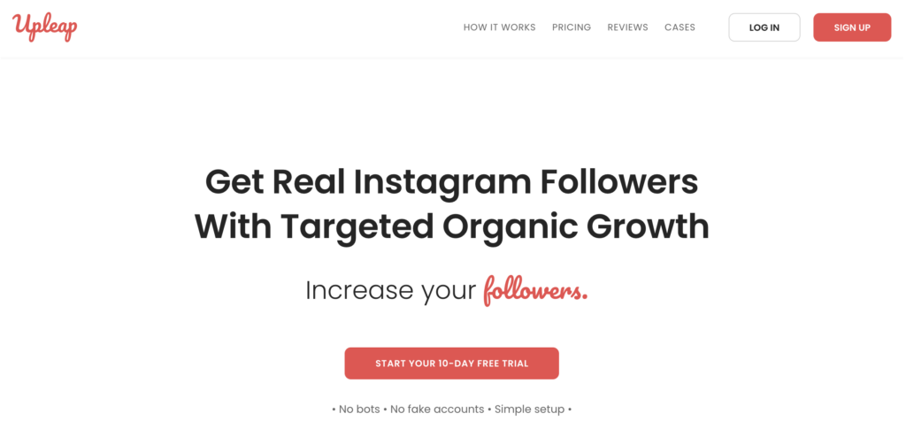 Upleap Organic Instagram Followers
